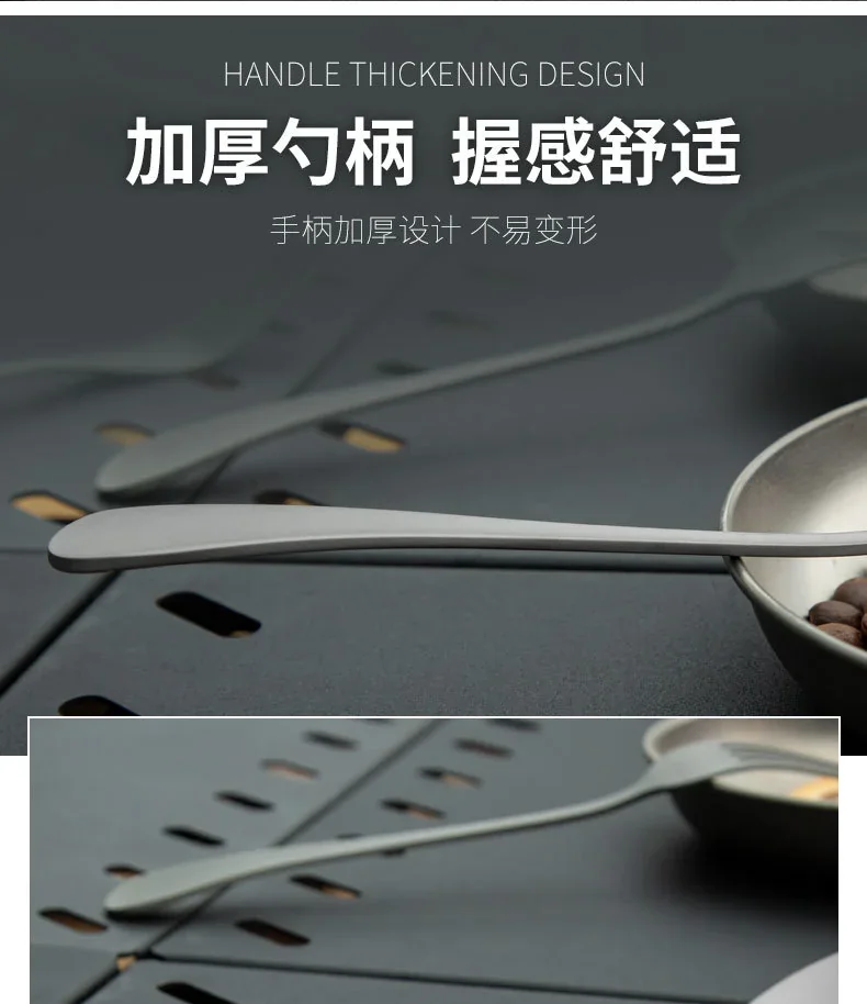 Frosted Titanium Flatware Set detail 9